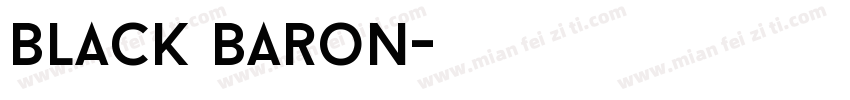 black baron字体转换